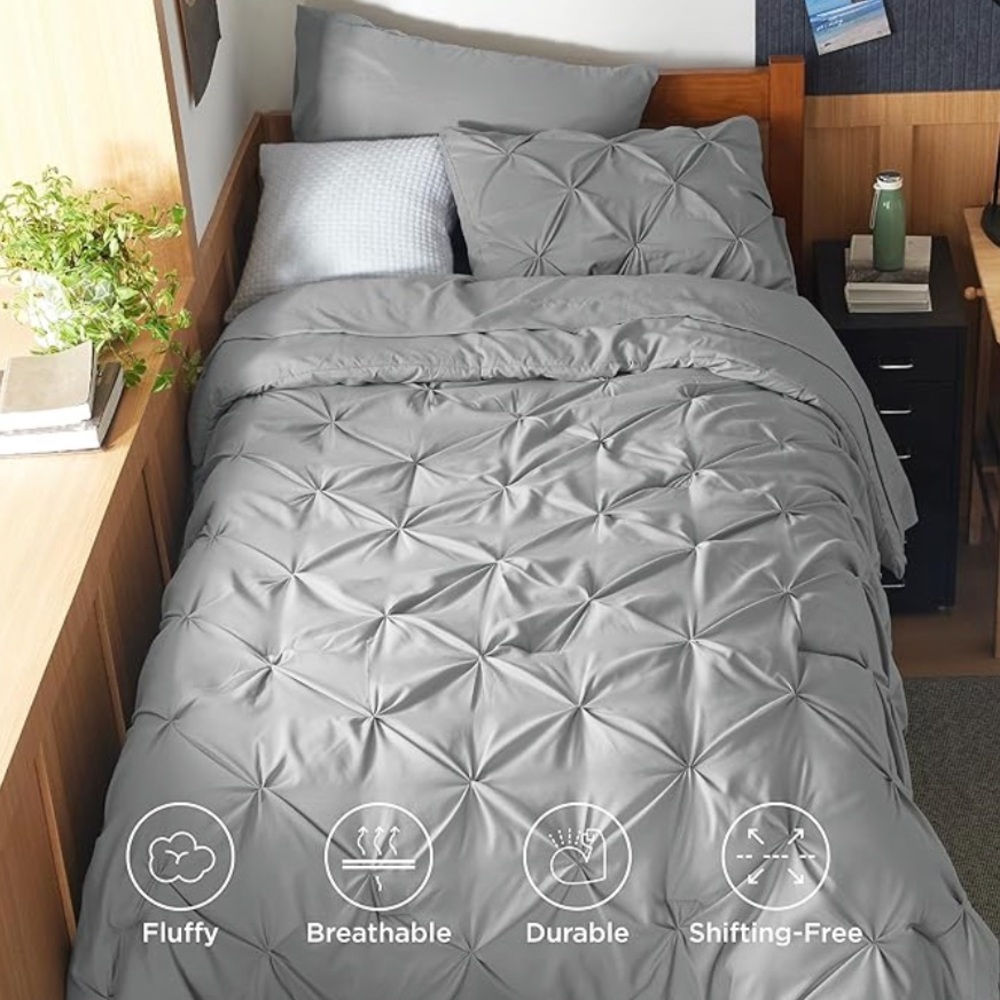 Bedsure Twin XL Grey Comforter